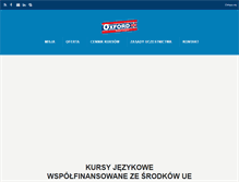 Tablet Screenshot of oxfordschool.pl